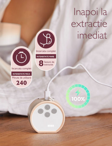 Momcozy Ηλεκτρικό Διπλό Θήλαστρο Μπαταρίας Χωρίς BPA Γκρι 180ml