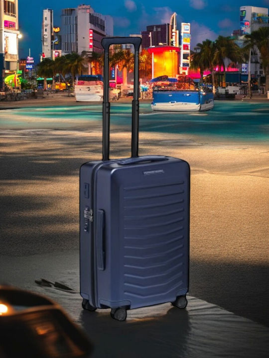 Porsche Design Roadster Cabin Hard Blue Suitcase With 4 Wheels Height 55cm