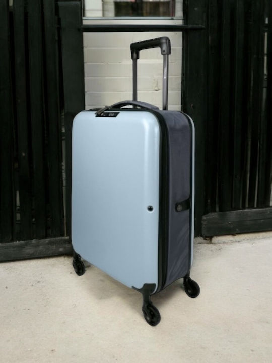 Pegasus Βαλίτσα Ταξιδίου Καμπίνας Σκληρή Sky Blue με 4 Ρόδες Ύψους 55εκ.