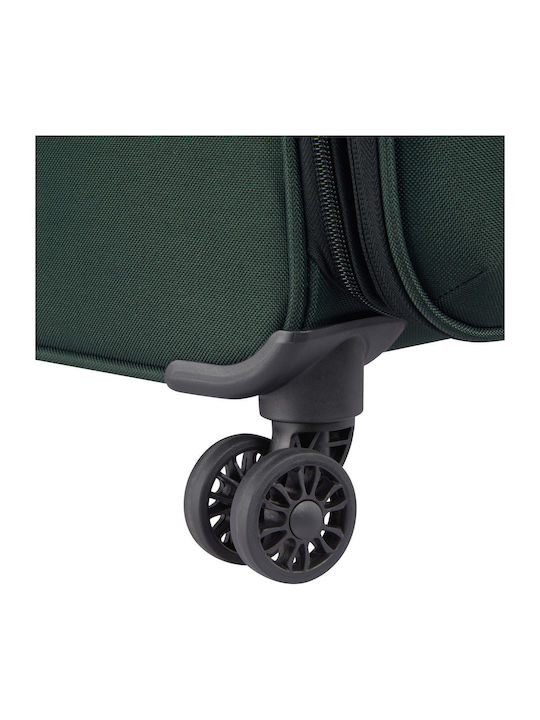 Securitech by Delsey Μεγάλη Βαλίτσα Ταξιδίου Υφασμάτινη Vanguard Green με 4 Ρόδες Ύψους 76εκ.