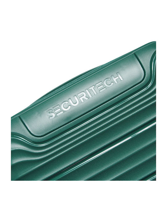 Securitech by Delsey Βαλίτσα Ταξιδίου Καμπίνας Σκληρή Dune Green με 4 Ρόδες Ύψους 55εκ.