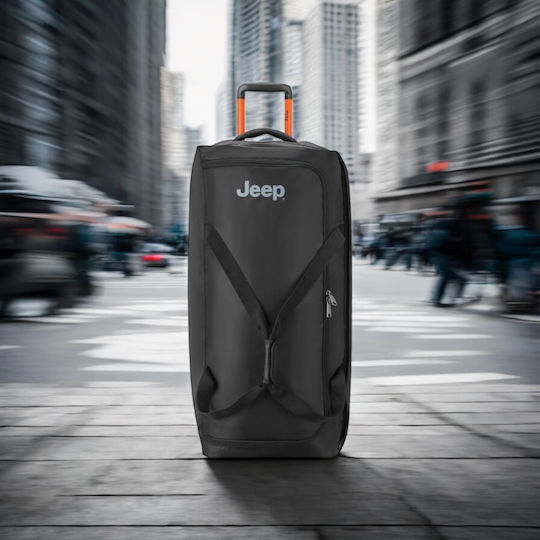 Delsey Jeep Σακ Βουαγιάζ Μαύρο Υφασμάτινο