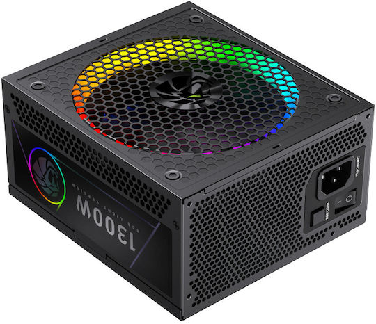 GameMax RGB PRO 1300G 1300W Μαύρο Τροφοδοτικό Υπολογιστή Full Modular 80 Plus Gold