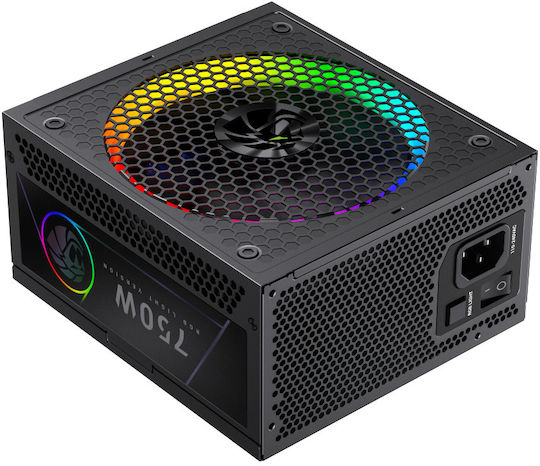 GameMax RGB PRO 750G 750W Μαύρο Τροφοδοτικό Υπολογιστή Full Modular 80 Plus Gold
