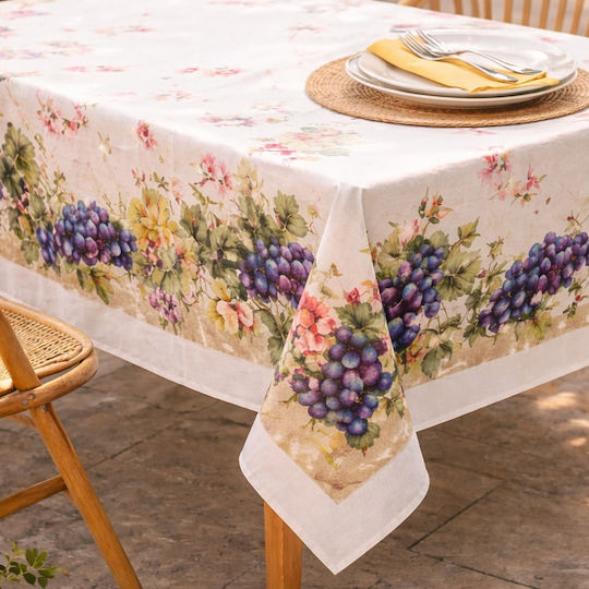 My Home Luxury Fleckabweisendes Mehrfarbiges Tischtuch 140x240cm