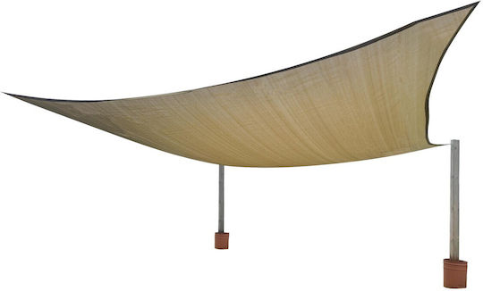 Sidirela Square Shade Sail Beige 3.5x3.5m Sidirela Square Shade Sail Beige 3.5x3.5m