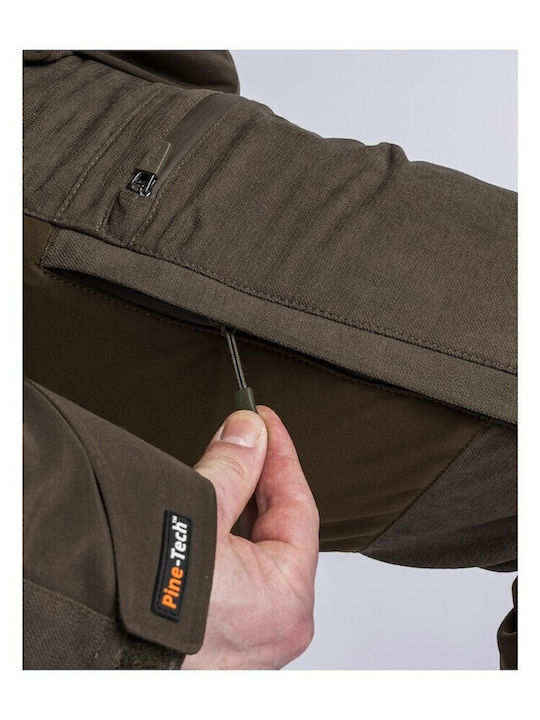 Pinewood Caribou TC Hunting Waterproof Pants Mossgreen/Svart In Khaki Color