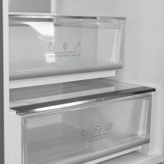 Morris Kühl-Gefrierkombination 378Es NoFrost H201xB59.5xT67.8cm. Inox T73381EBM