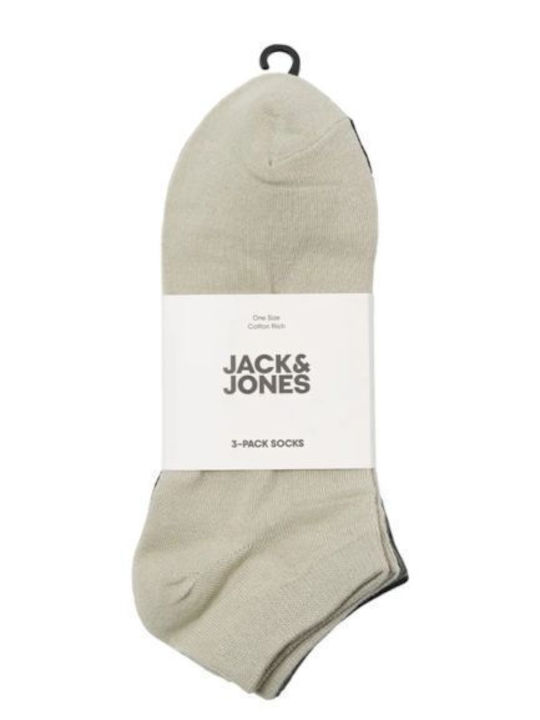 Jack & Jones Андрически Едноцветни Чорапи Smokey Olive/moonstruck 3Pack Jack & Jones Андрически Едноцветни Чорапи Smokey Olive/moonstruck 3Pack