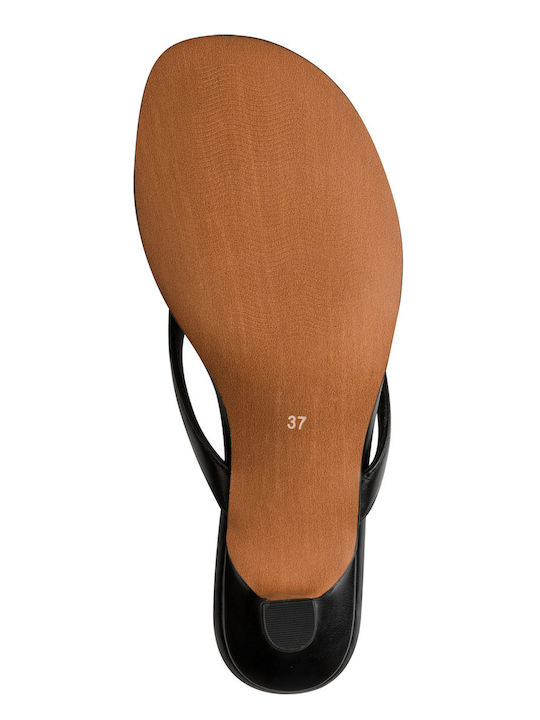 Mules with Low Heel in Black Colour