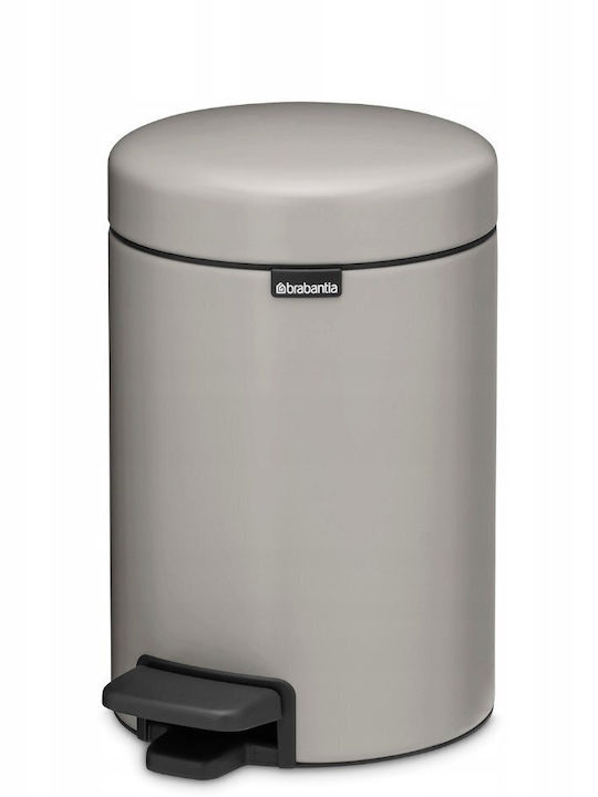 Brabantia Πλαστικό Καλαθάκι Μπάνιου 3lt Γκρι