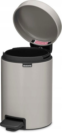 Brabantia Plastic Bathroom Bin 3l Gray