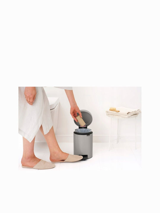 Brabantia Πλαστικό Καλαθάκι Μπάνιου 3lt Γκρι