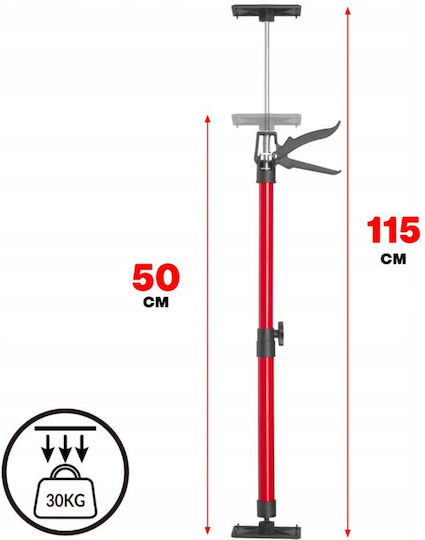 Telescopic Drywall Support Verke V86588 30 Kg 50 115 Cm