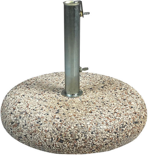 Tesias Group Beton Schirmständer mit Einstellbar Hellblau 60x60x45cm