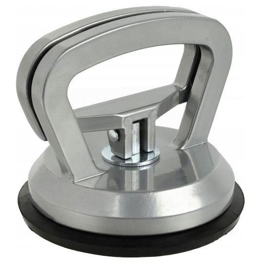 Kraft & Dele Μονή Βεντούζα Αλουμινίου Διαμέτρου 120mm με Ικανότητα Συγκράτησης 50kg