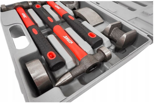 Verke Set De Ciocane Cu Mâner Din Fibră De Sticlă V86224