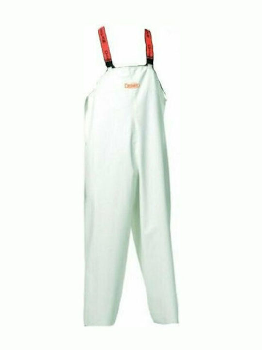 Dispan Full Body Work Coveralls White Pants
