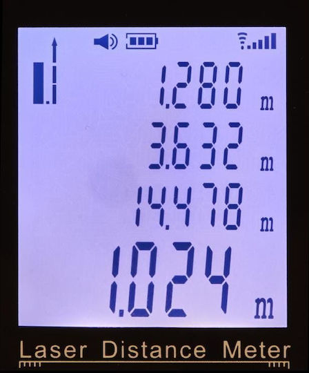 Kraft & Dele Μέτρο Laser KD10406 με Εύρος Μέτρησης 0.05m-60m