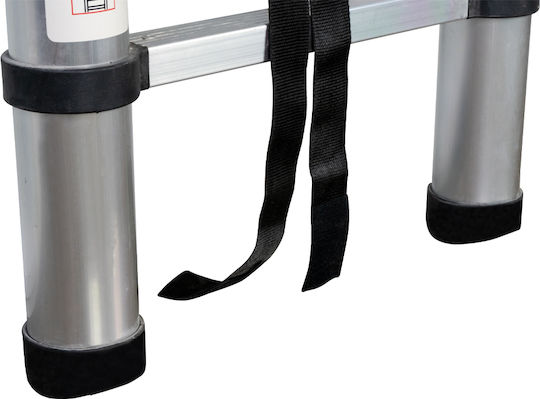 JBM Telescopic Ladder Aluminum 6 of Steps with Maximum Height 2m