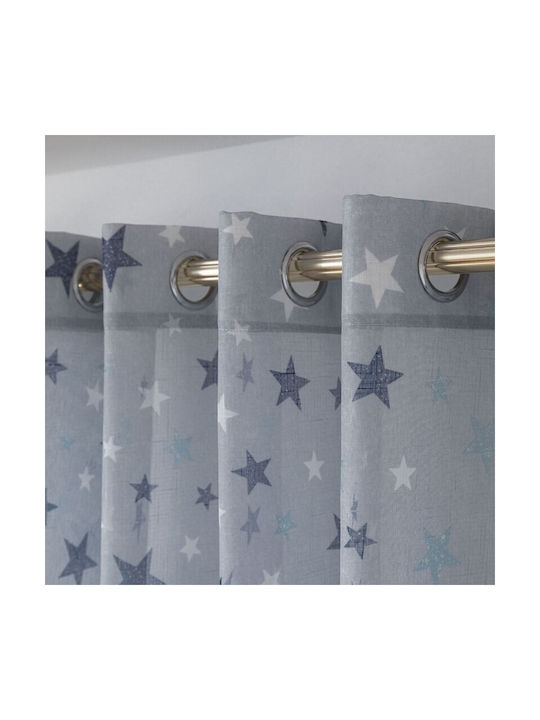 Beauty Home Curtain with Grommets Art 6121 Light Blue 280x280cm