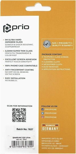 Prio 3D Закалено Стъкло За Цялото Лице Galaxy S20 Ultra