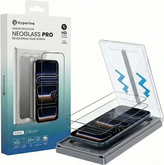 Hyperloq Neoglass Pro Privacy Tempered Glass (iPhone 16 Plus)
