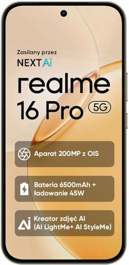Realme 16 Pro 5G Dual SIM (8GB/256GB) Gold
