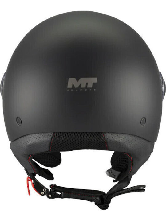 MT Street S Pure A1 Black Matt Κράνος Μηχανής Jet ECE 22.06 950gr