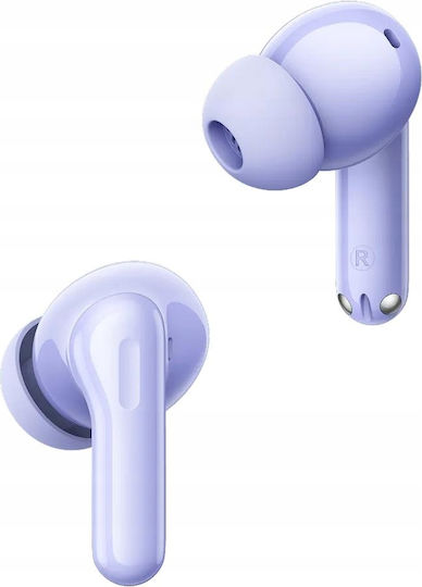 Realme T200 In-ear Bluetooth Handsfree Ακουστικά με Αντοχή στον Ιδρώτα και Θήκη Φόρτισης Dreamy Purple