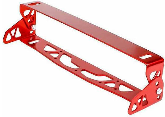 Car License Plate Frame Metallic Black 1pcs