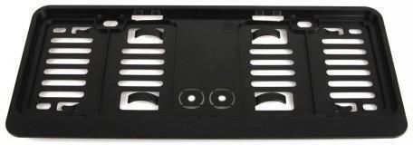 AMiO Ramă Plăcuță de Înmatriculare Auto Față - spate Plastic 30.6 x 11.5cm Negru 1buc