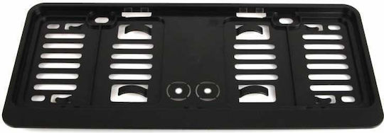 AMiO Ramă Plăcuță de Înmatriculare Auto Față - spate Plastic 30.6 x 11.5cm Negru 1buc
