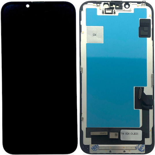 Οθόνη OLED Hard OLED mit Touch-Mechanismus für iPhone 14 (Schwarz)