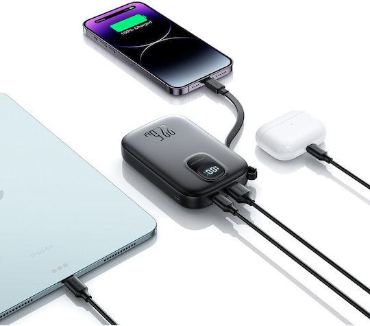 Joyroom JR-PBF18 Power Bank 10000mAh 22.5W με Θύρα USB-A και Θύρα USB-C Power Delivery Μαύρο