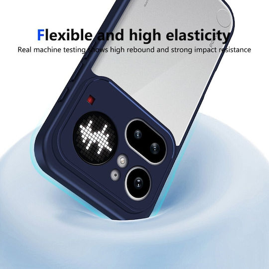 Farbe Rahmen Rückseite Kunststoff Blau (Nichts Phone (4a) Pro)