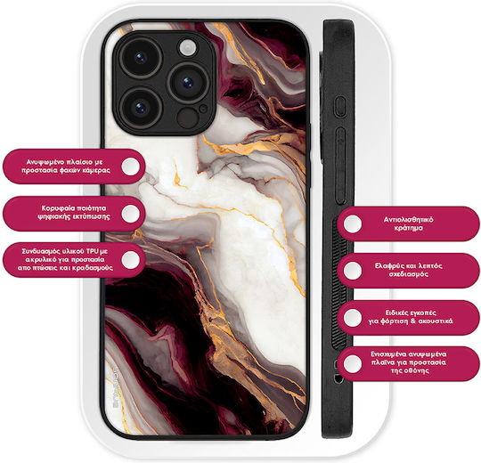 Калъф Sonique Marble Series Motorla Moto G56 5g Бордо