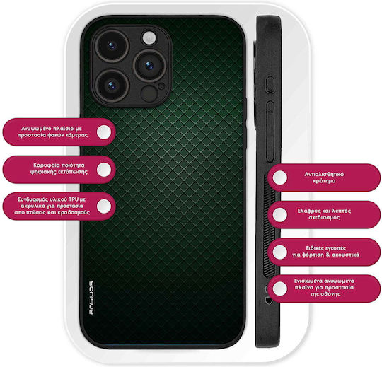 Калъф Sonique Carbon Series Oppo Reno15 Pro Max Зелен
