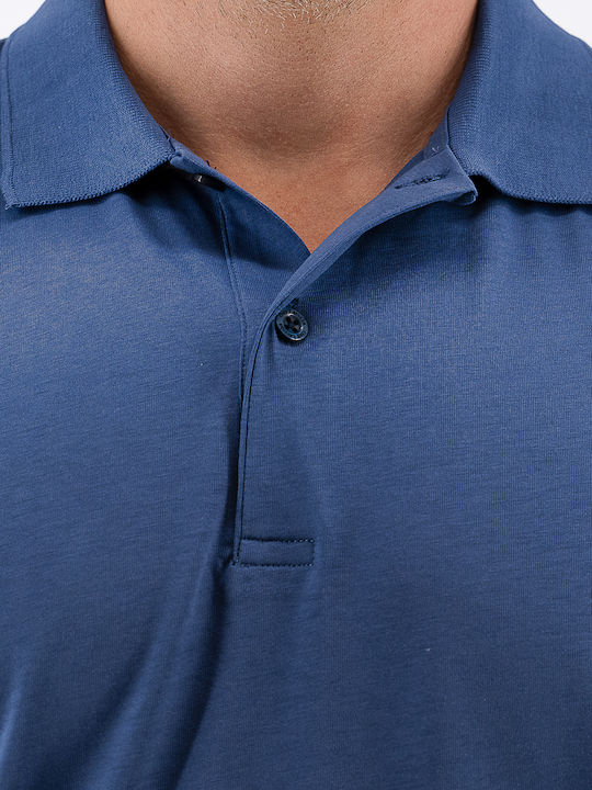 Polo Herrenbluse Blau