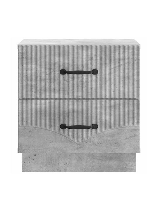 Wooden Gray Bedside Table 43x34.5x44.5cm