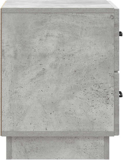 Κομοδίνο Ξύλινο Γκρι 43x34.5x44.5cm