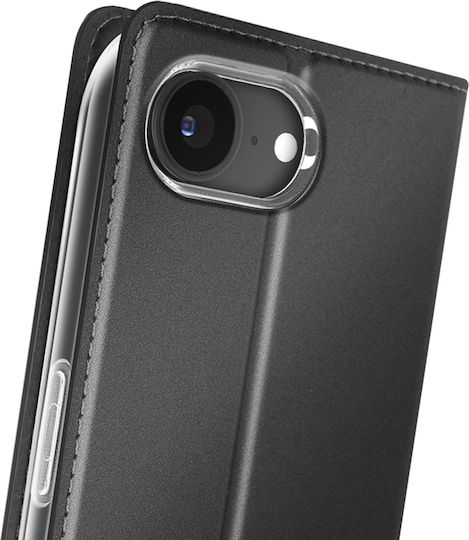 Husă Dux Ducis Iphone 17e Suport Card Stand Video Închidere Magnetică Neagră