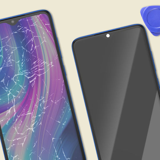 Clappio LCD Ersatzbildschirm + Touch-Mechanismus Glas Xiaomi Redmi Note 8 Pro Rahmen Blau