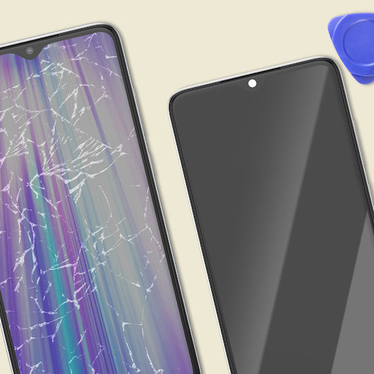 Clappio LCD Ersatzbildschirm + Touch-Mechanismus Glas Xiaomi Redmi Note 8 Pro Rahmen Weiß