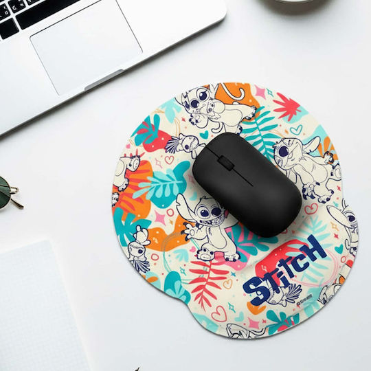 Wondee Disney Stitch Ergonomic Xxl Mouse Pad Wrist Rest Multicolor