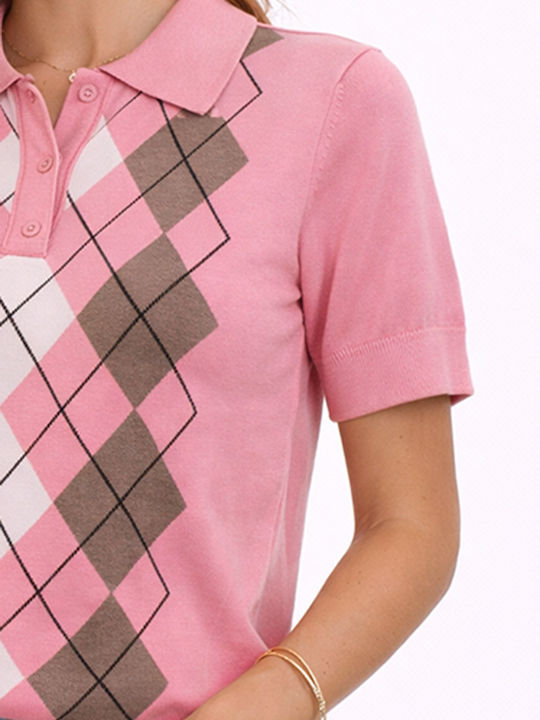 Women's Polo Blouse Pink