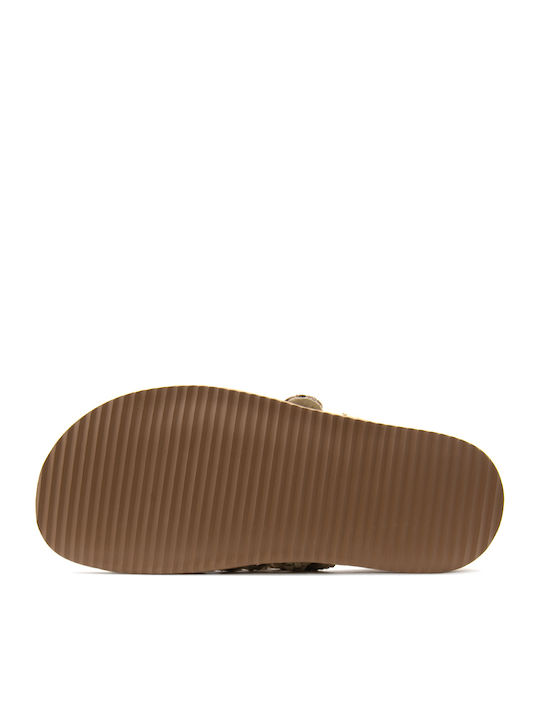 Ogunquit Leather Women's Flat Sandals Ecru