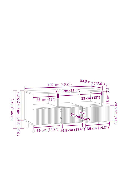Dulap TV Maro 102x34,5x50cm