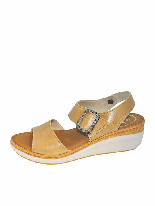 Sandale Casual Damă Anatomici Flatforme Alb