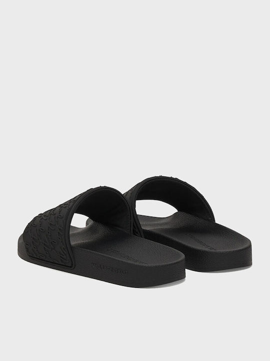 Damen Flache Sandalen Schwarz